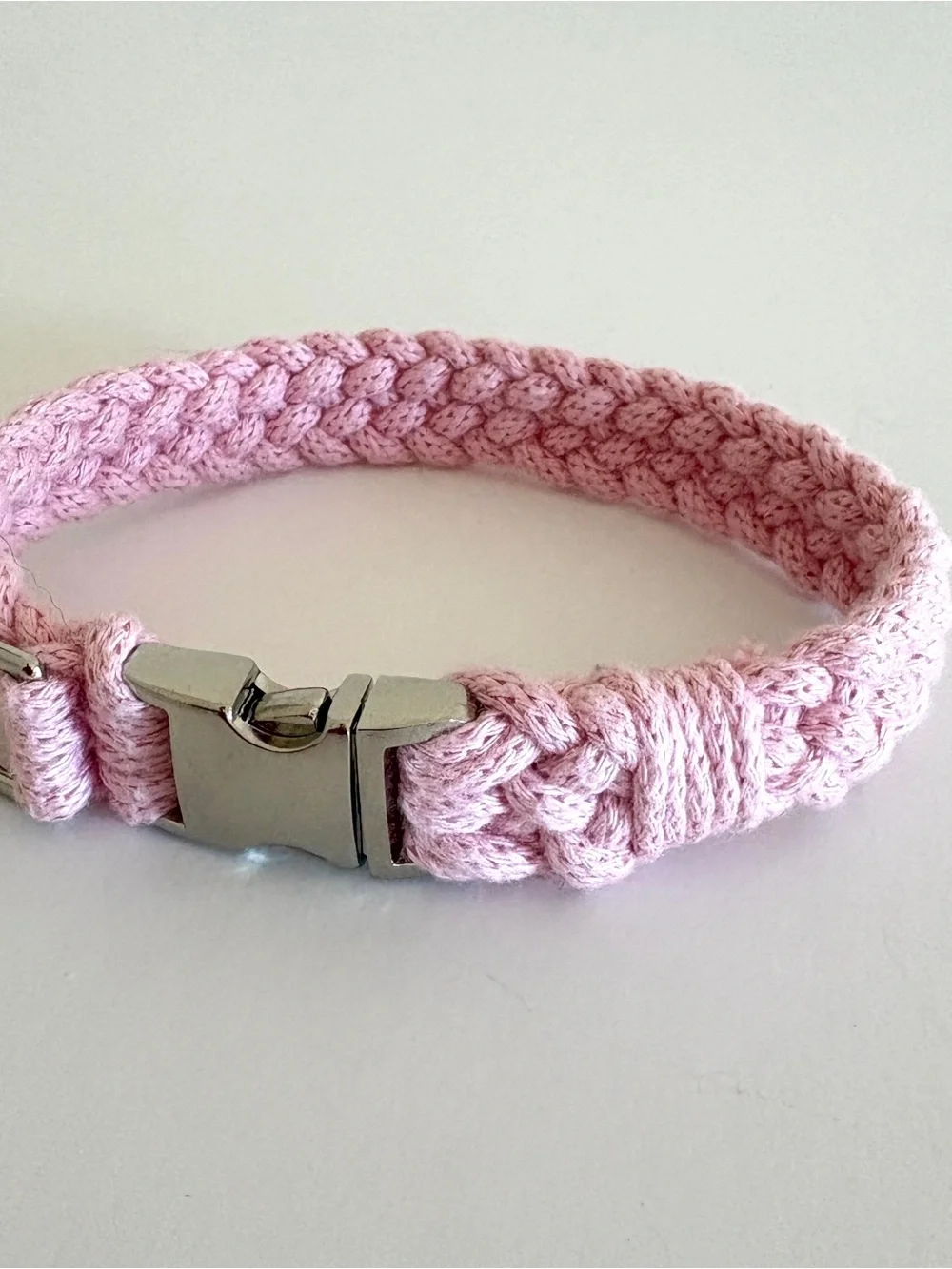 Pink Cotton Everyday Relaxed Dog Collar